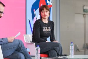 Charla inaugural "El viaje a la adolescencia" con Émilie Tronche e Íñigo Picabea, durante el primer día de la segunda edición de la Feria del Cómic de Madrid.

Matadero Madrid.

© Gustavo Valiente